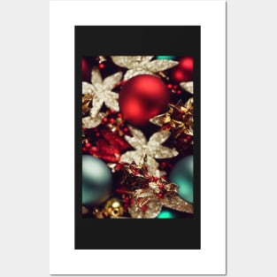 Christmas Seamless Pattern, Christmas Decorations #10 Posters and Art